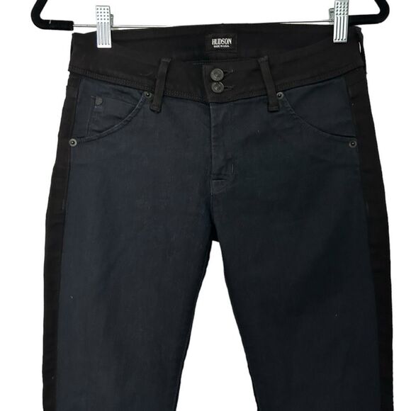 Hudson Collins Vice Versa Two Tone Skinny Jeans Size 27 Classic Retro Colorblock - Picture 5 of 15